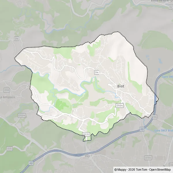 Plan Biot Carte De Biot 06410 Et Infos Pratiques