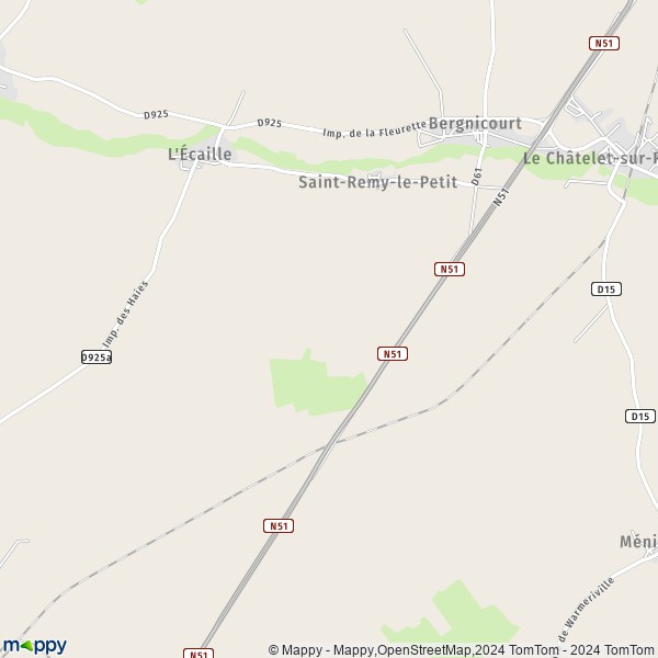 La carte pour la ville de Saint-Remy-le-Petit 08300