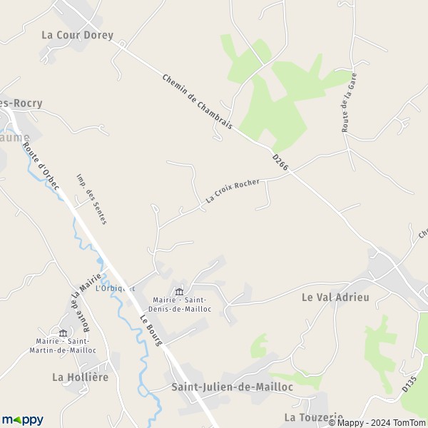 La carte pour la ville de Saint-Denis-de-Mailloc 14100