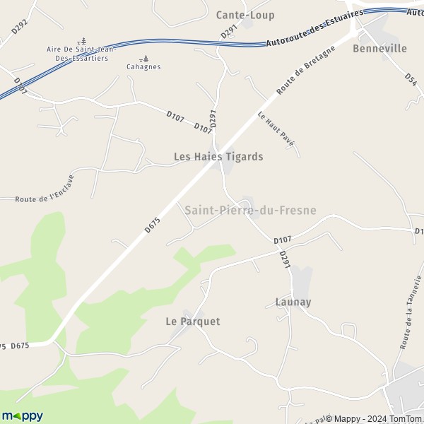 La carte pour la ville de Saint-Pierre-du-Fresne 14260