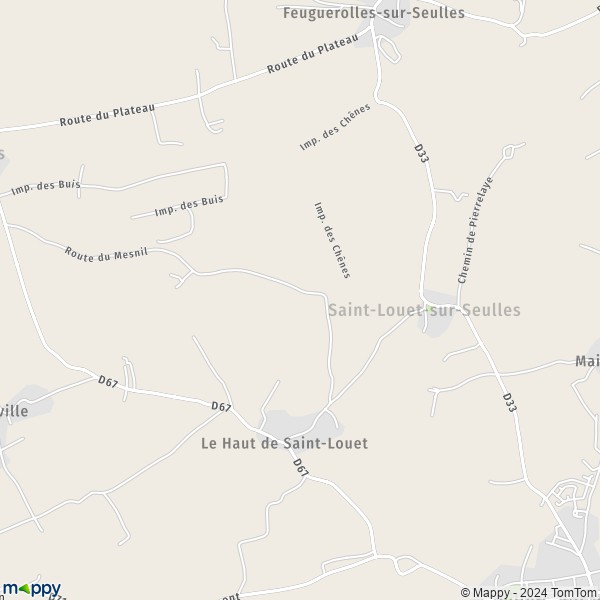 La carte pour la ville de Saint-Louet-sur-Seulles 14310