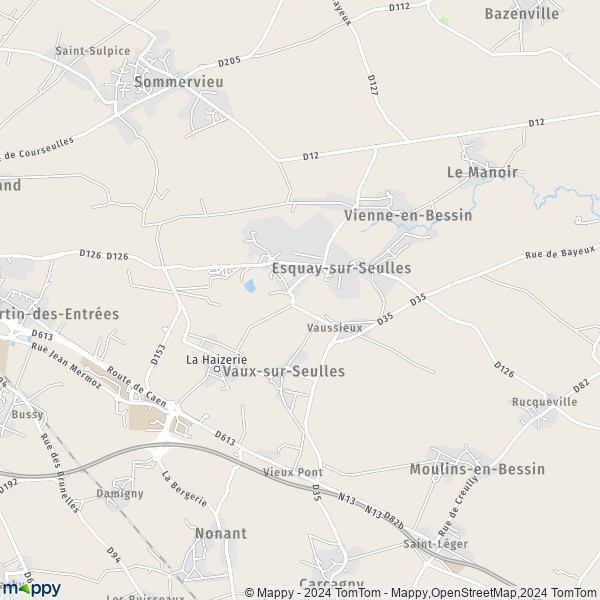 La carte pour la ville de Esquay-sur-Seulles 14400