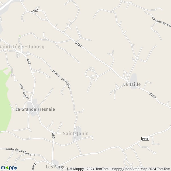 La carte pour la ville de Saint-Jouin 14430