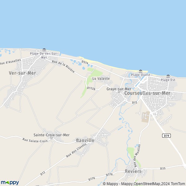 La carte pour la ville de Graye-sur-Mer 14470