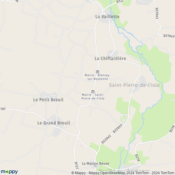 La carte pour la ville de Saint-Pierre-de-l'Isle 17330
