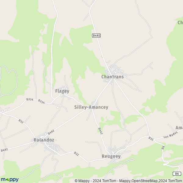 La carte pour la ville de Silley-Amancey 25330