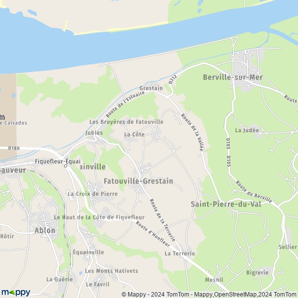 La carte pour la ville de Fatouville-Grestain 27210