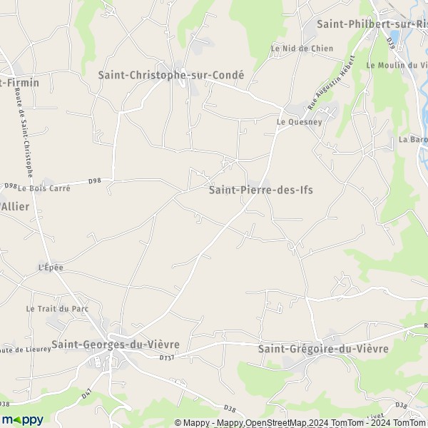 La carte pour la ville de Saint-Pierre-des-Ifs 27450