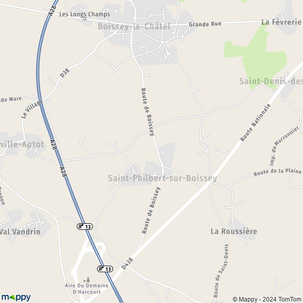 La carte pour la ville de Saint-Philbert-sur-Boissey 27520