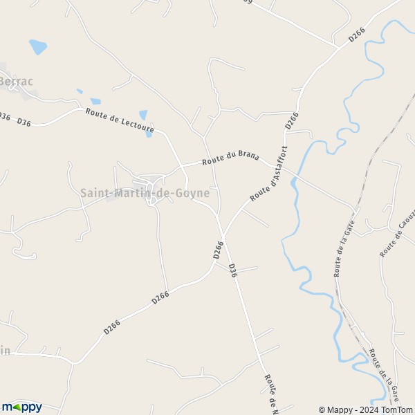 La carte pour la ville de Saint-Martin-de-Goyne 32480