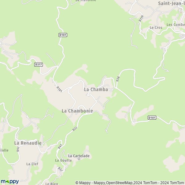 La carte pour la ville de La Chamba 42440