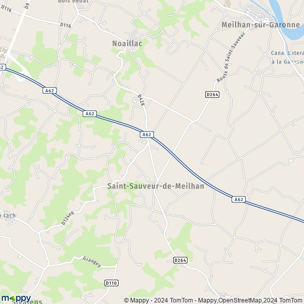 La carte pour la ville de Saint-Sauveur-de-Meilhan 47180