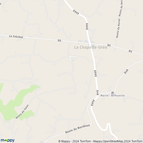 La carte pour la ville de La Chapelle-Urée 50370