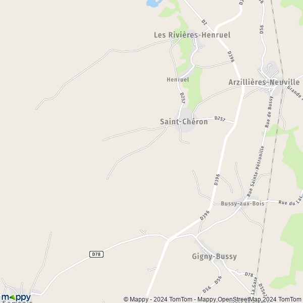 La carte pour la ville de Saint-Chéron 51290