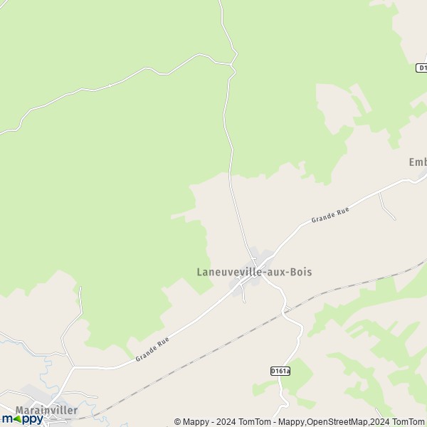 La carte pour la ville de Laneuveville-aux-Bois 54370