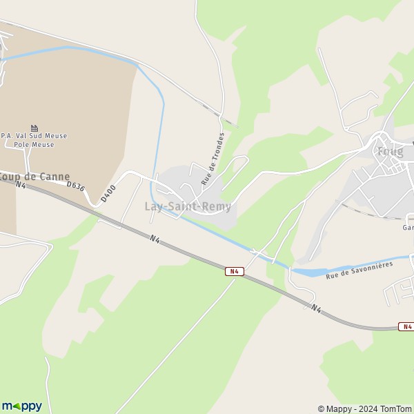 La carte pour la ville de Lay-Saint-Remy 54570