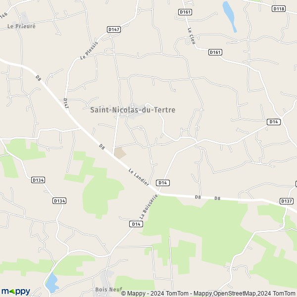La carte pour la ville de Saint-Nicolas-du-Tertre 56910