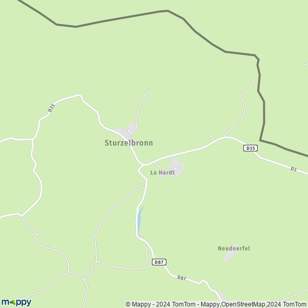 La carte pour la ville de Sturzelbronn 57230