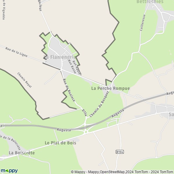 La carte pour la ville de La Flamengrie 59570