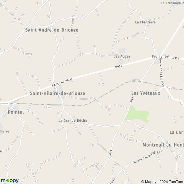 La carte pour la ville de Saint-Hilaire-de-Briouze 61220