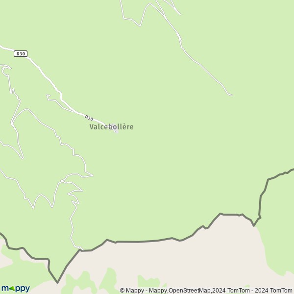 La carte pour la ville de Valcebollère 66340