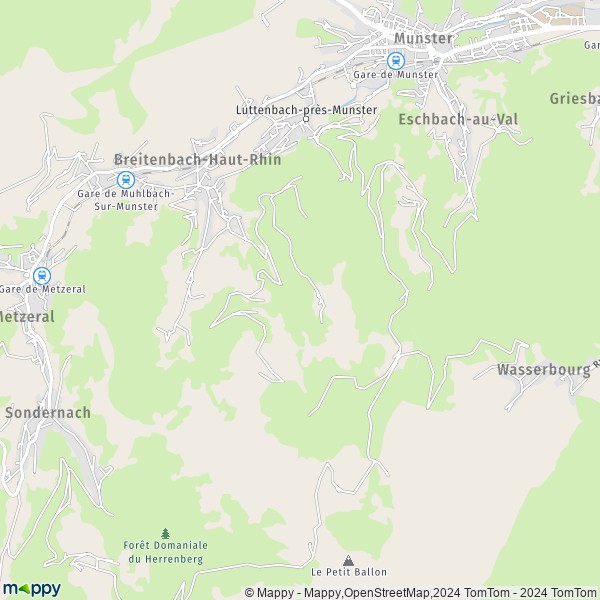 La carte pour la ville de Luttenbach-près-Munster 68140