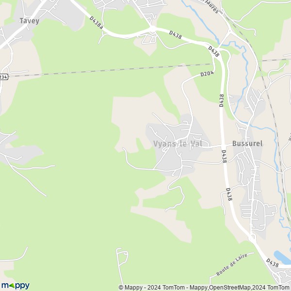 La carte pour la ville de Vyans-le-Val 70400