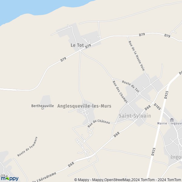 La carte pour la ville de Saint-Sylvain 76460