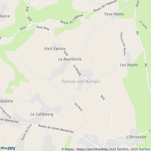 La carte pour la ville de Épinay-sur-Duclair 76480