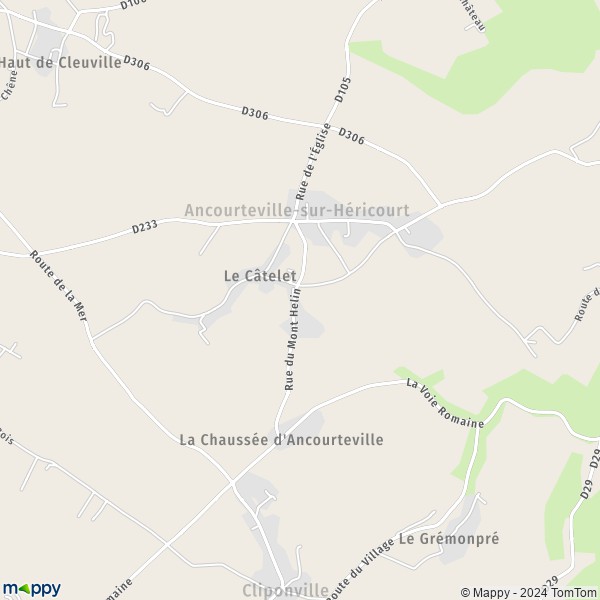 La carte pour la ville de Ancourteville-sur-Héricourt 76560
