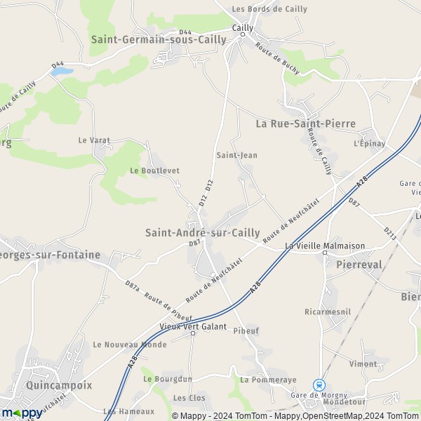 La carte pour la ville de Saint-André-sur-Cailly 76690