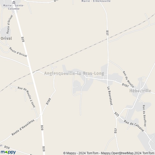 La carte pour la ville de Anglesqueville-la-Bras-Long 76740