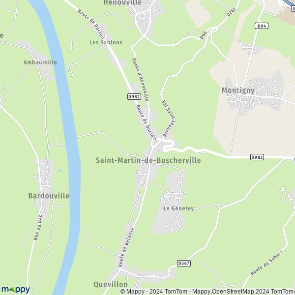 La carte pour la ville de Saint-Martin-de-Boscherville 76840