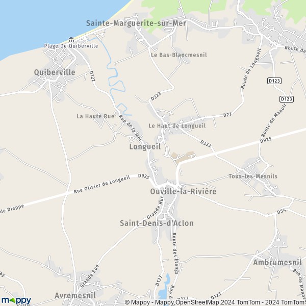 La carte pour la ville de Longueil 76860