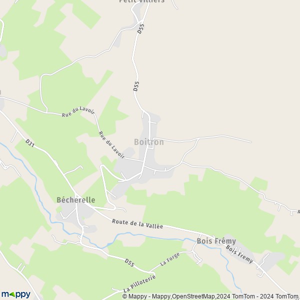 La carte pour la ville de Boitron 77750