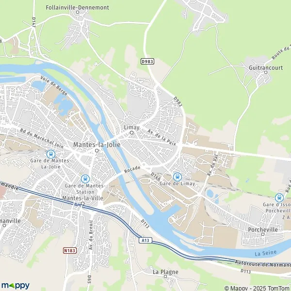 Plan limay carte de limay (78520) et infos pratiques