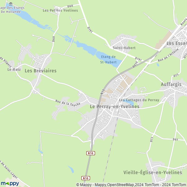 La carte pour la ville de Le Perray-en-Yvelines 78610