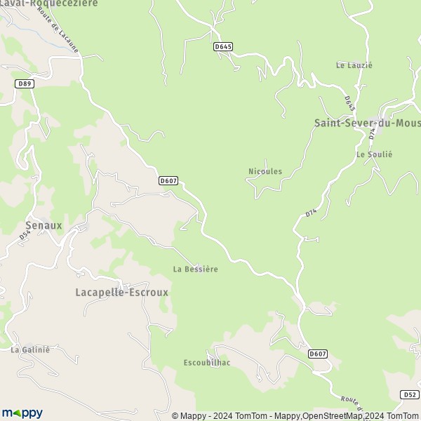 La carte pour la ville de Lacapelle-Escroux 81530