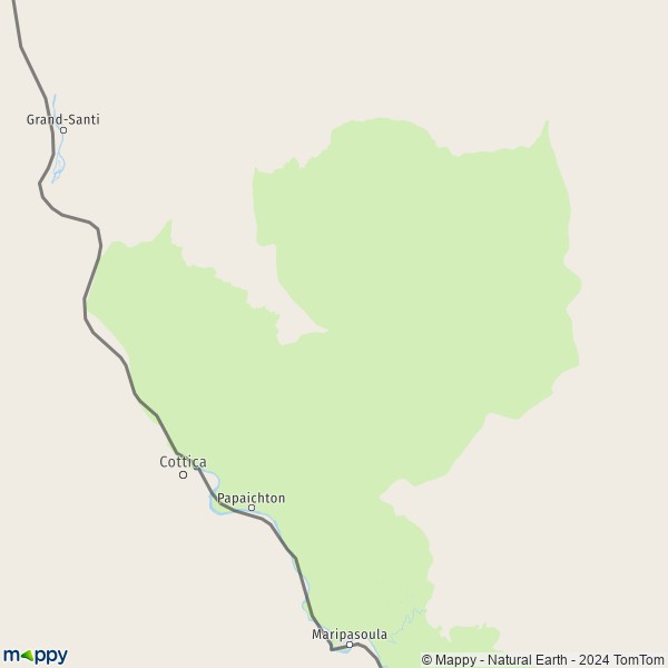 La carte pour la ville de Papaichton 97316