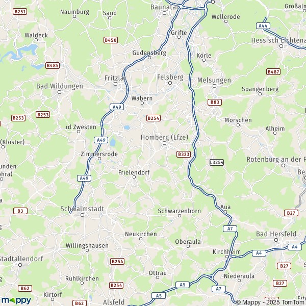 Carte Schwalm Eder Kreis Plan De Schwalm Eder Kreis Et Infos