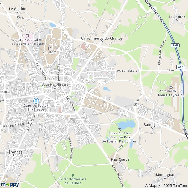 Plan Bourg En Bresse Carte De Bourg En Bresse Et Infos Pratiques