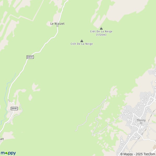 Carte Thoiry devant, 01710 Thoiry