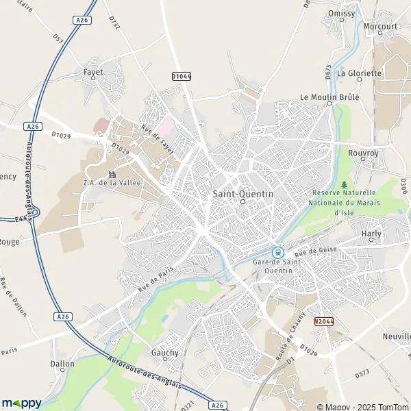 Plan saintquentin carte de saintquentin (02100) et infos pratiques