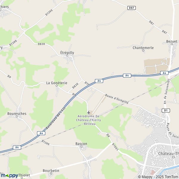 Carte Grand-rû, 02400 Château-Thierry