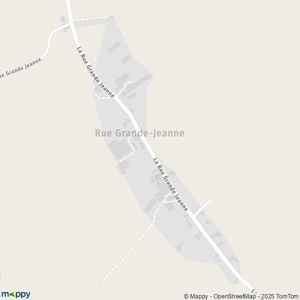 Carte Rue Grande-Jeanne, 02500 Martigny