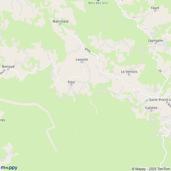 Carte Le Puy, 03250 Lavoine