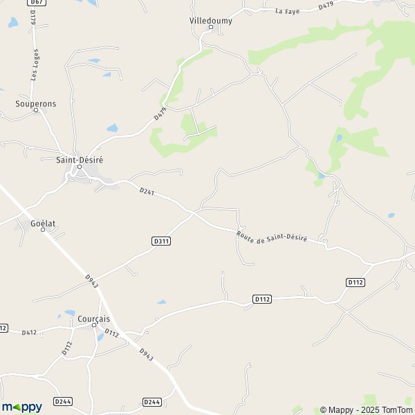Carte Le Clos Vougeot, 03370 Chazemais