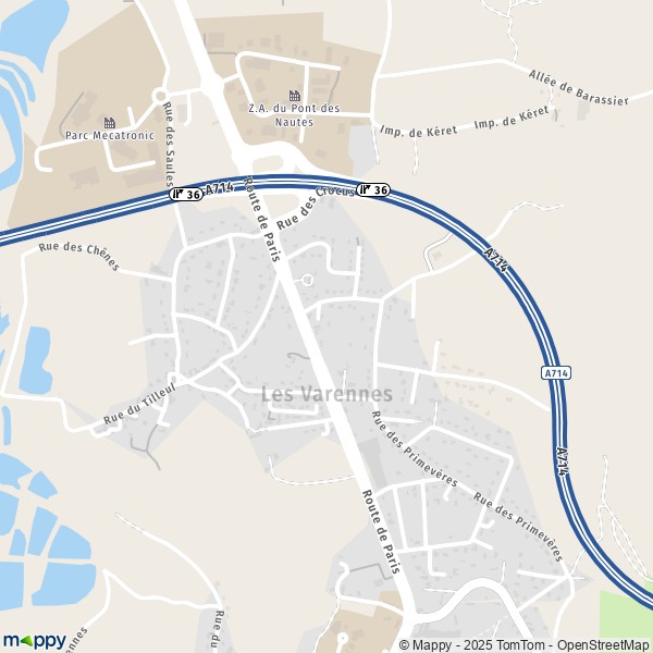 Carte Les Varennes, 03410 Saint-Victor