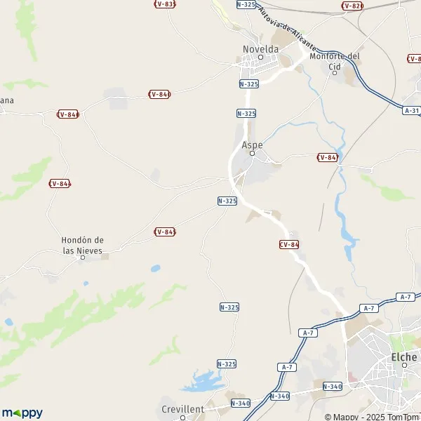 La carte pour la ville de 03680 Aspe