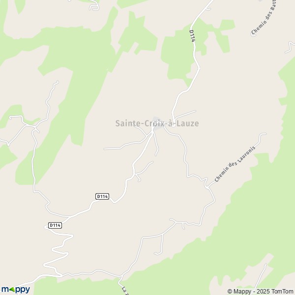 La carte pour la ville de Sainte-Croix-à-Lauze 04110